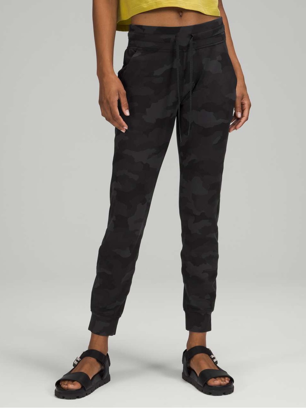 Lululemon Ready To Rulu High Rise Jogger Heritage 365 Camo Grey Black Sz 6 Pants
